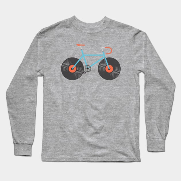 Vinyl Cyclist Long Sleeve T-Shirt by susanne.haewss@googlemail.com